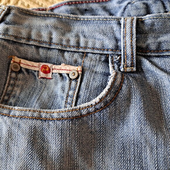 Paco Straight Leg Distressed Jeans Vintage 36 X 32 - Picture 6 of 12